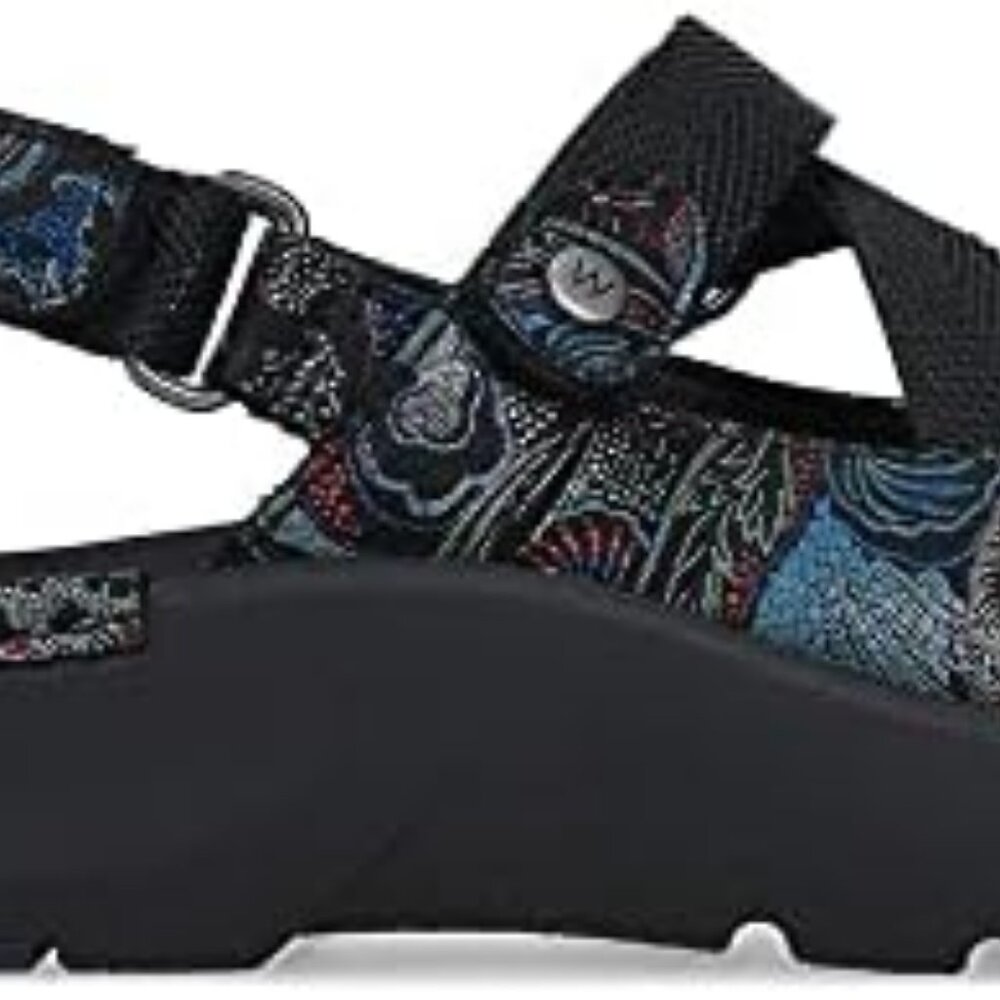 WOLKY Lisse Black Blue Nubuck Comfort Adjust European Walking Shoes EU 40 US 9 - Picture 7 of 7